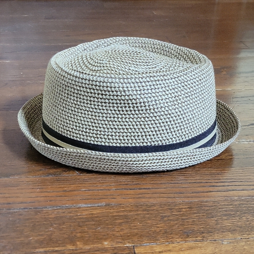 Ron Jon Tan Fedora Hat with Purple Lining - Picture 4 of 7
